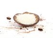 low fat desiccated coconut and its shell